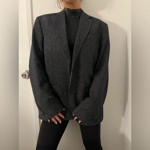 Reiss Blazer Unisex, Houndstooth Grey/Navy Size Large